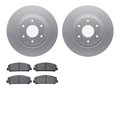 Dynamic Friction Co 4302-67054, Geospec Rotors with 3000 Series Ceramic Brake Pads, Silver 4302-67054
